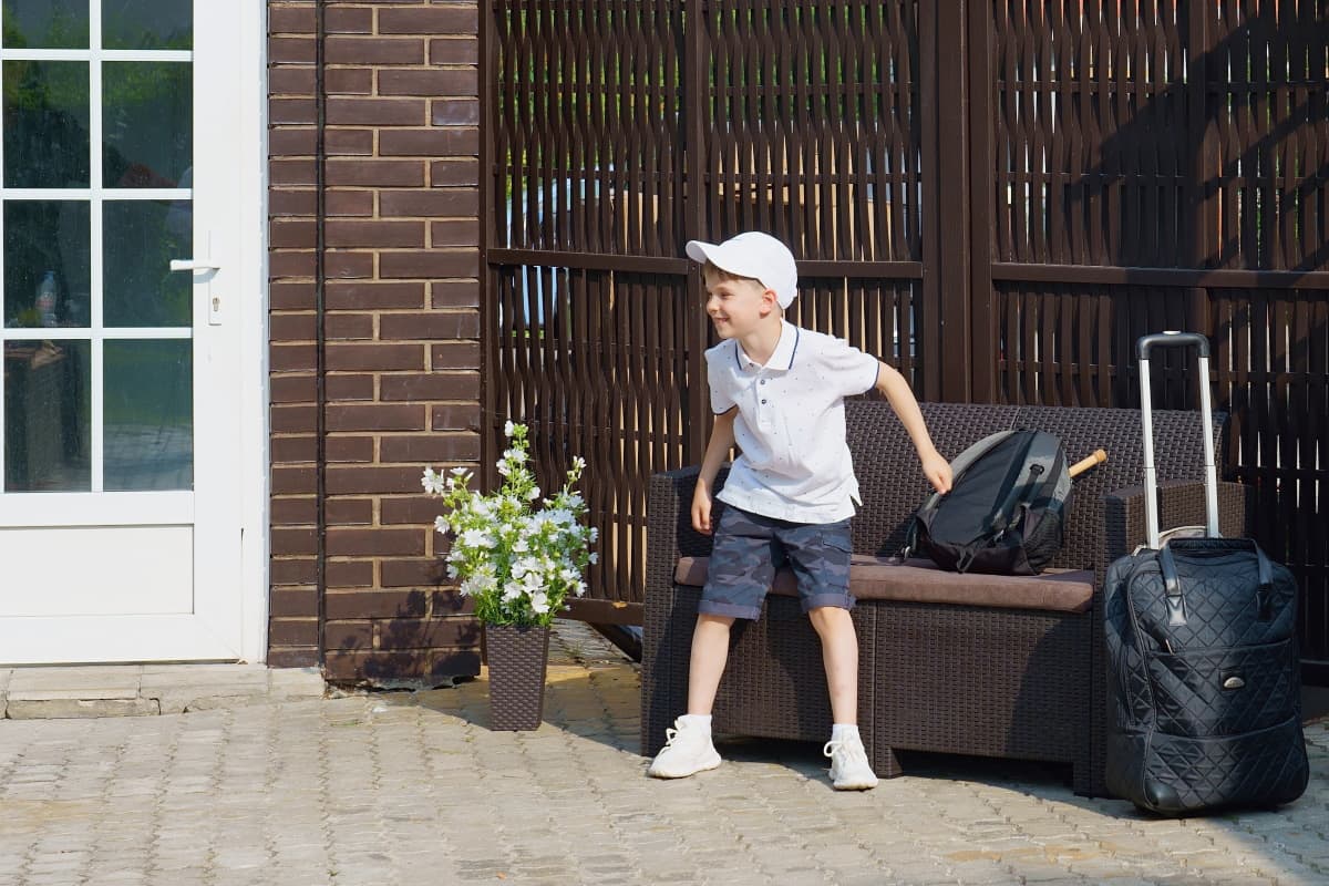 Диван двухместный ARIZONA венге подушки бежевые